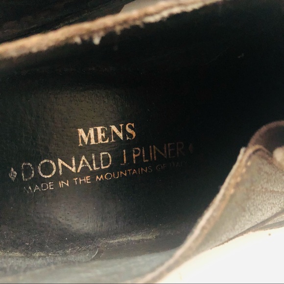 Donald J Pliner Leather distressed brown shoes 11